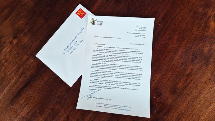 COV brief WEF petitie Schoof