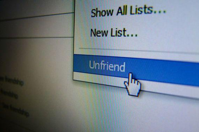 Facebook ontvrienden