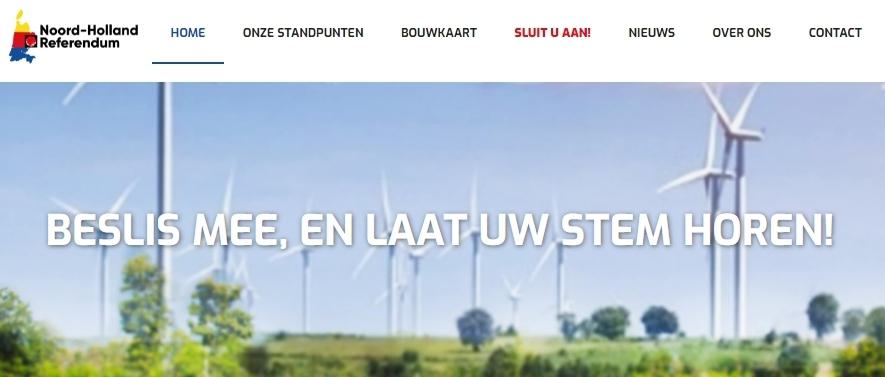 Provincie Noord-Holland probeert referendum tegen windturbines te stoppen