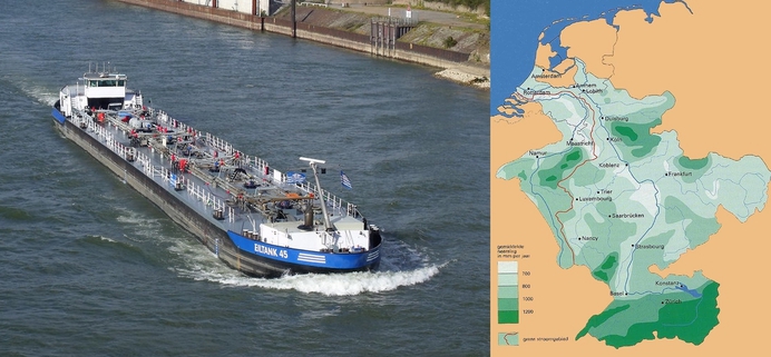 Laag water in de Rijn bewijst klimaatopwarming. Of niet soms?