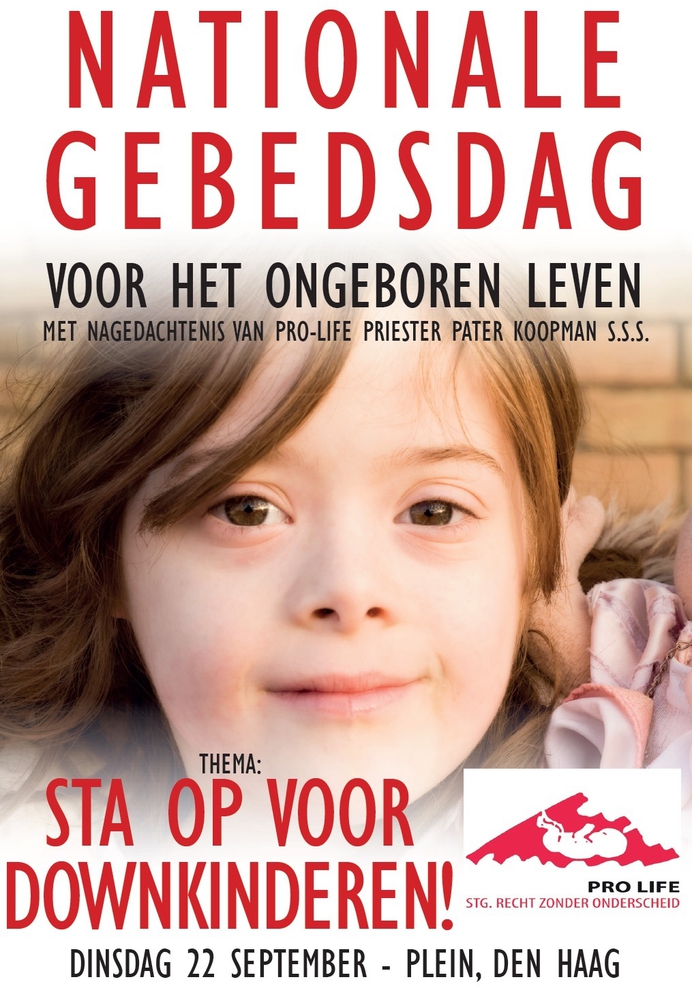 Persbericht - Downkinderen protesteren tegen de abortus van Downkinderen
