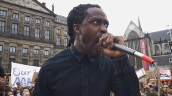 Demonstrant op de Dam: 'Ik trap Zwarte Piet op zijn gezicht'