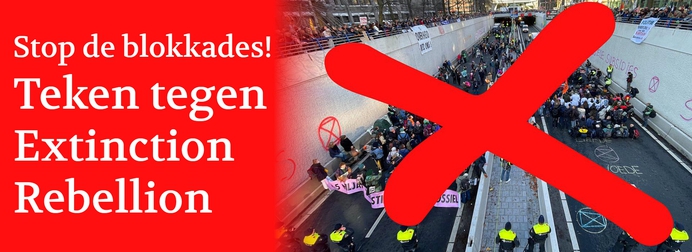 Petitie stop blokkade Extinction Rebellion