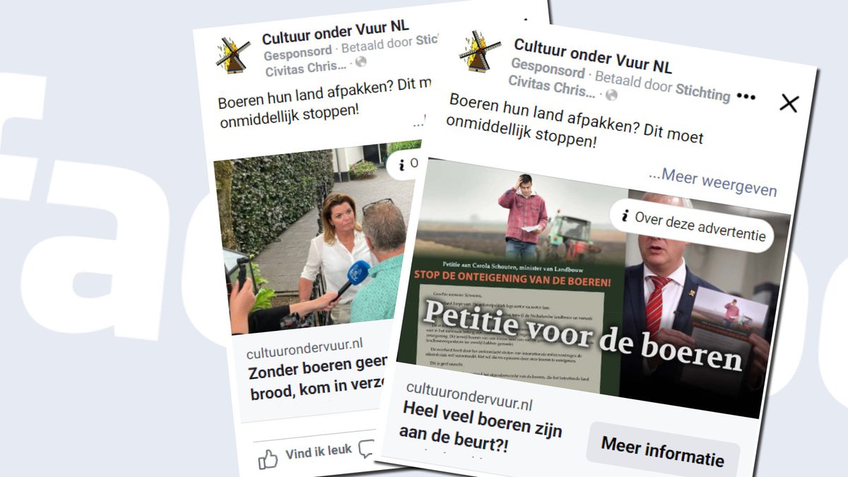 Cov banner verspreiding stikstofpetitie