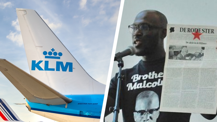 KLM huurt Zwarte Piethater Mitchell Esajas in voor diversiteitsfeest