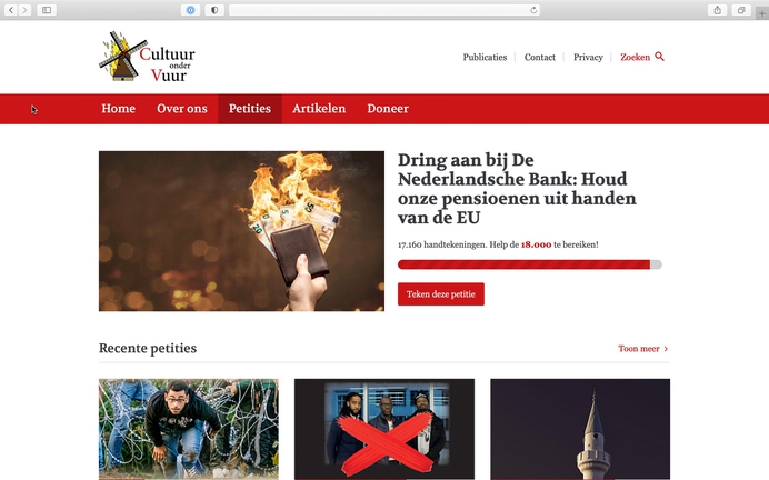 Cultuur onder Vuur tilt actievoeren naar hoger niveau met nieuw online platform