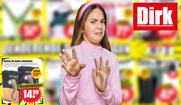Seksspeeltje in folder Dirk: ‘gewoon tussen het speelgoed en knuffels’