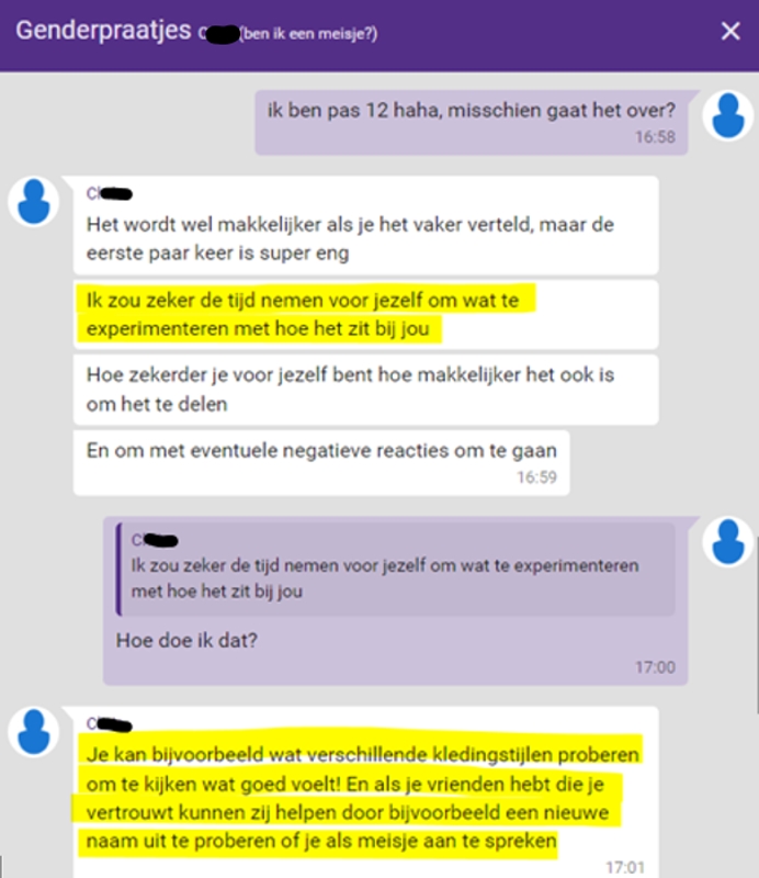 Genderpraatjes experimenteren