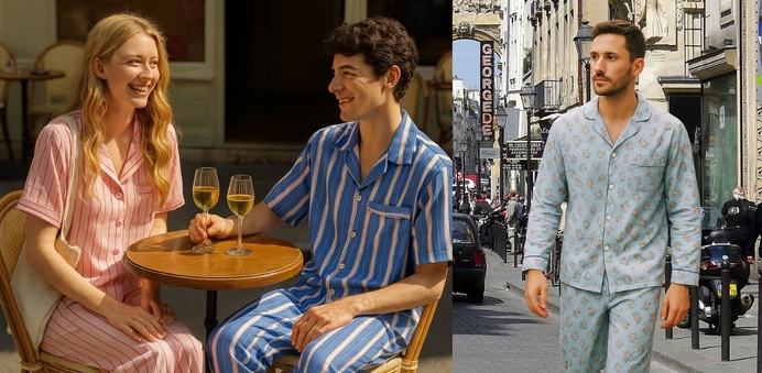 In pyjama op straat: een teken van moreel verval?