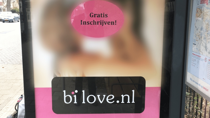 Bi-Love, stop met seksuele reclames!