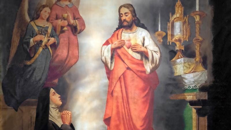 De heilige Margaretha-Maria Alacoque en haar contrarevolutionaire betekenis