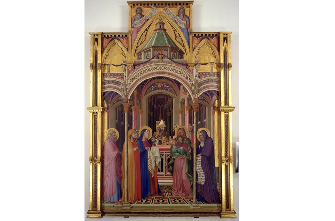 Ambrogio Lorenzetti Opdracht van de Heer in de Tempel