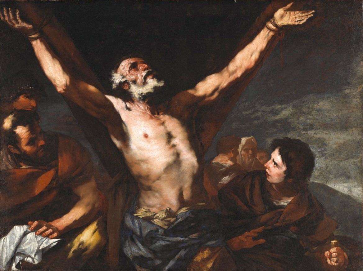 Sint-Andreas, apostel en martelaar, beminde het kruis