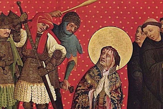 Sint-Thomas Becket, die zelfs na zijn dood nog in de weg stond