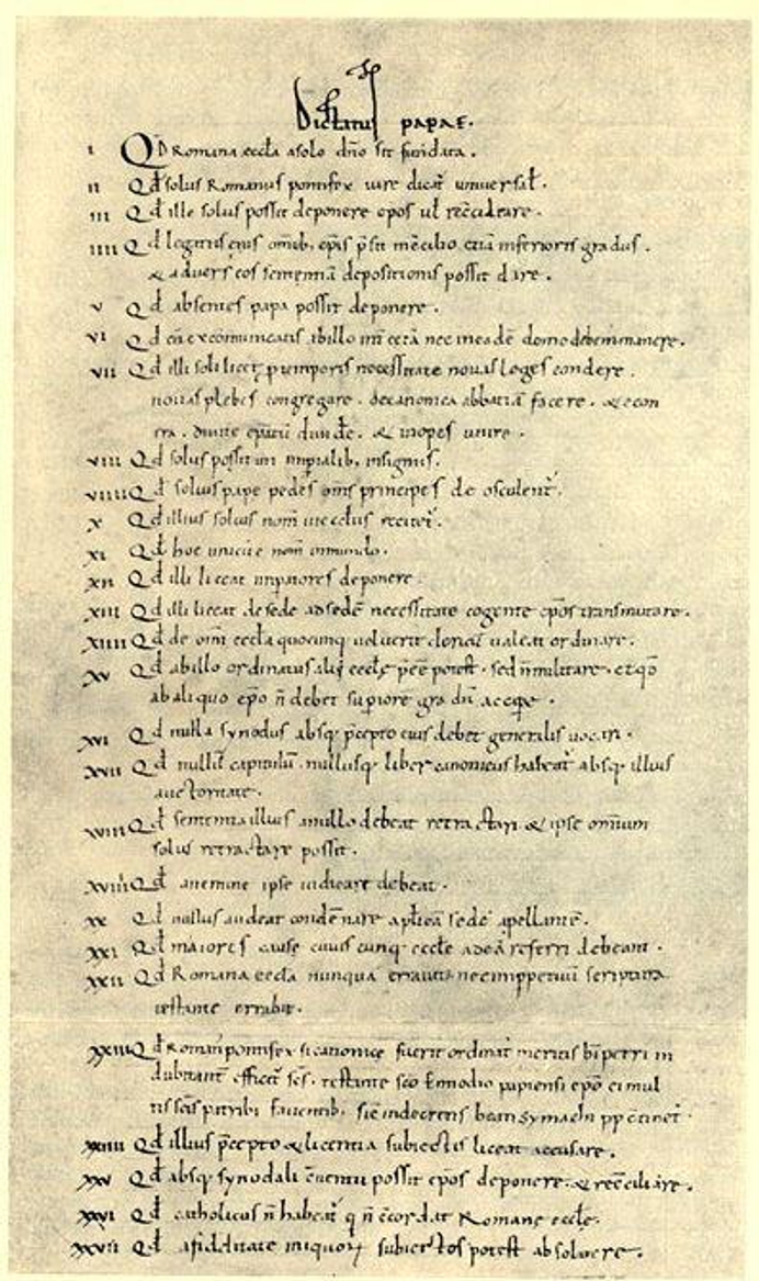 Dictatus Papae complete