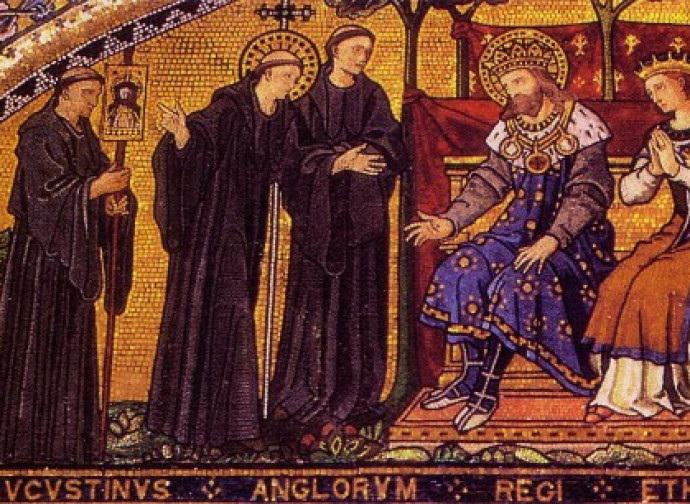 De heilige Ethelbert, stichter-koning van Engeland