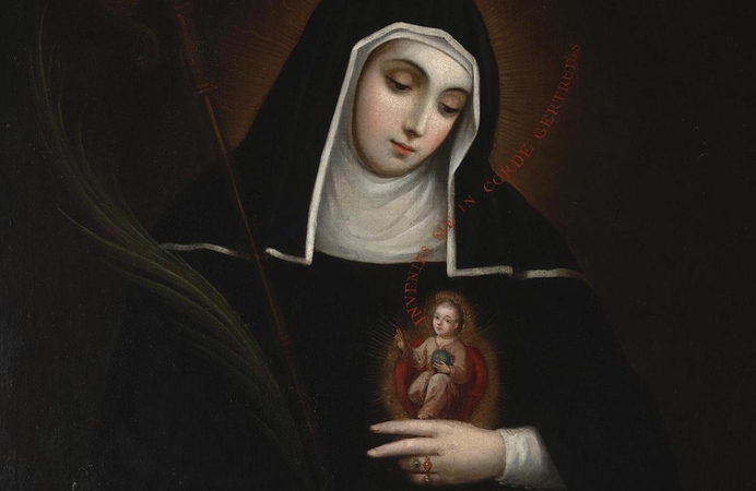 Gertrudis de Grote hoorde Heilig Hart van Jezus kloppen