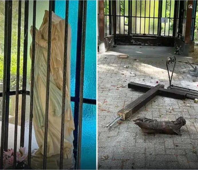 Antikatholiek geweld: begraafplaats in Doorwerth geschonden