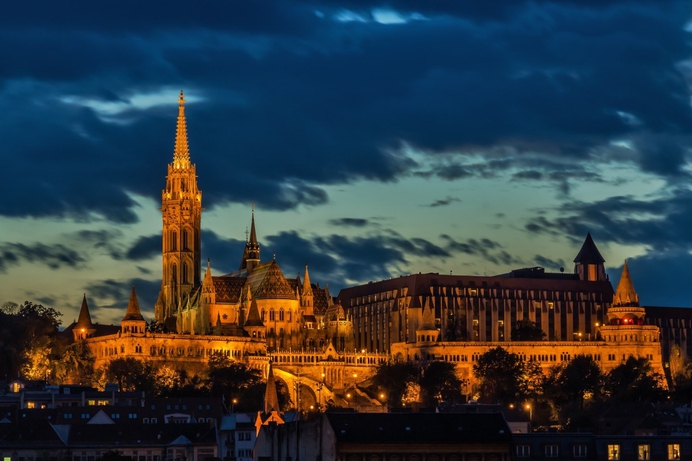 Kerk in de burcht van Budapest