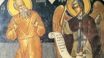 De heilige Pachomius en de monnik met twee matjes