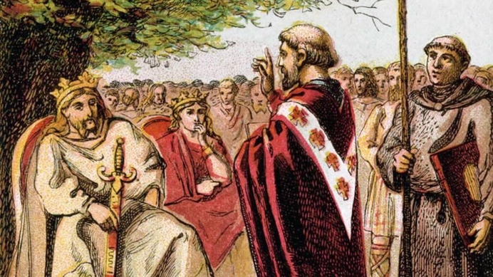 Pictures of English History Plate V Saint Augustine and the Saxons cropped