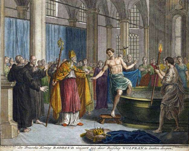 Sint-Wolfram lukte het net niet koning Radboud te dopen