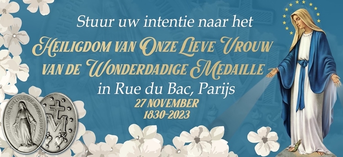 Mijn intentie voor Onze Lieve Vrouw van de Wonderdadige Medaille