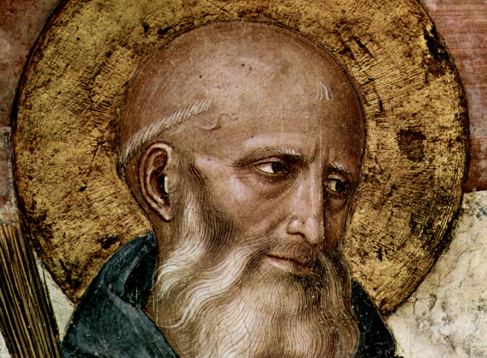 Sint-Benedictus van Nursia zegende de gifbeker, die in duizend stukken brak