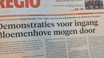 Opnieuw succes. Ook nieuwe burgemeester Heemstede staat waken bij Bloemenhove toe