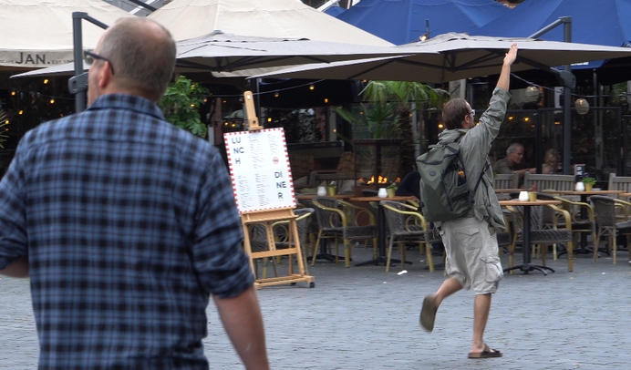 Bewerkt beeld hitlergroet Nijmegen