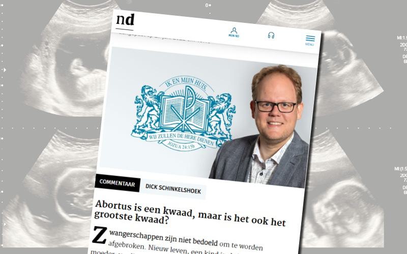 Nederlands Dagblad papegaait progressieve pro-abortusclichés