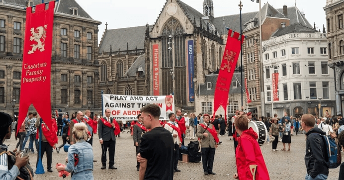 A crusade of public prayers against abortion in different European cities