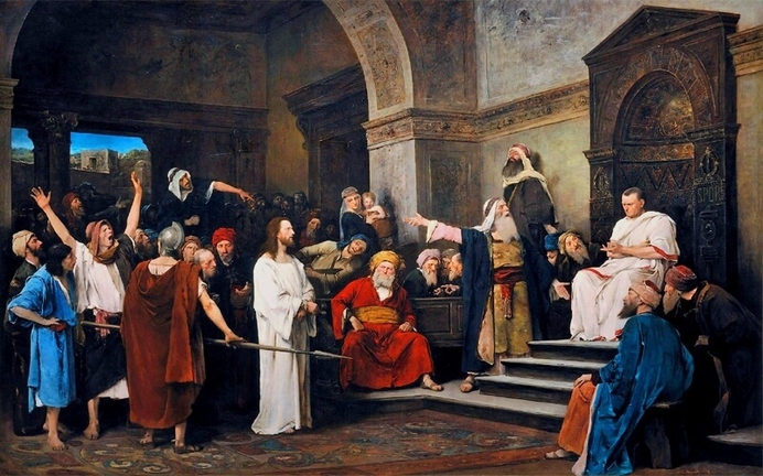 Pontius Pilate before Christ Quid Est Veritas What Is Truth chose to deny Truth 800