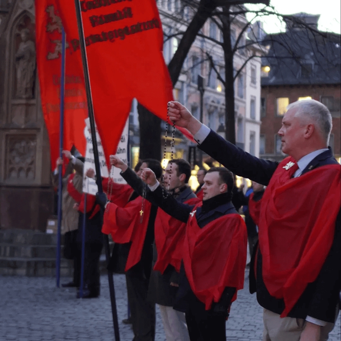Act of Reparation against Blasphemy at St. Mary's Cathedral in Linz, Austria