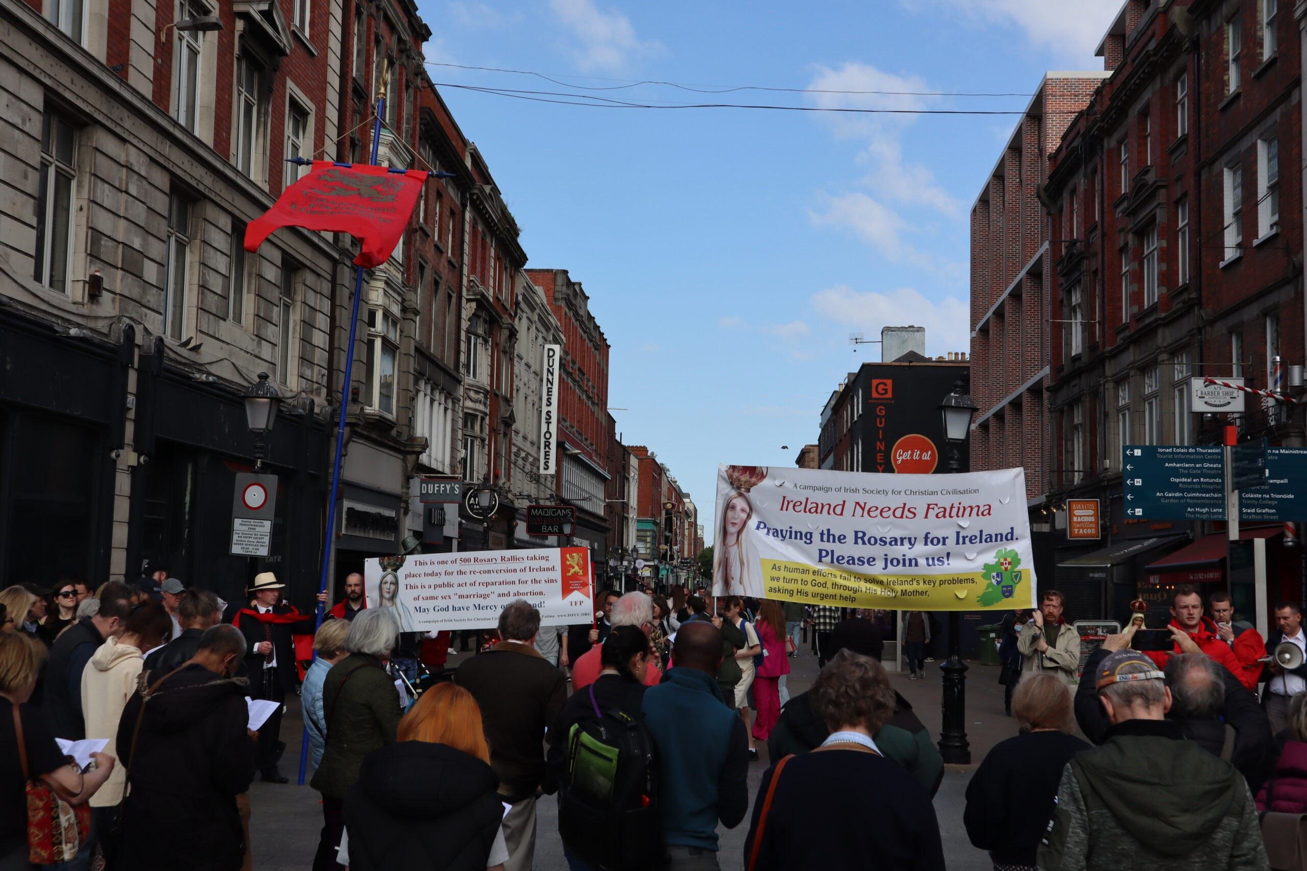 515 Public Rosary Rallies Burst into the Public Square Across Ireland