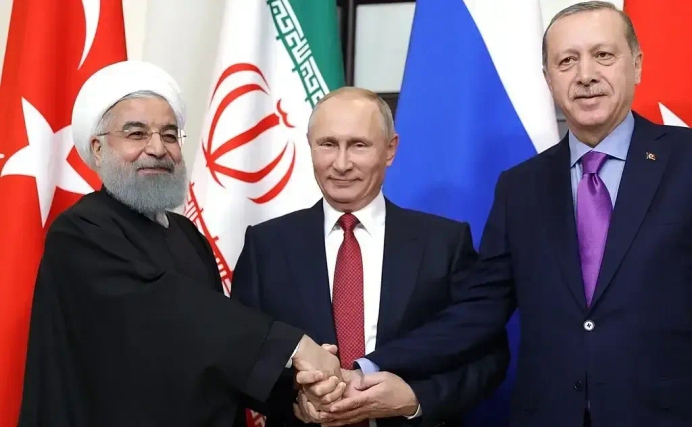 Vladimir Putin Hassan Rouhani Recep Tayyip Erdoğan 02